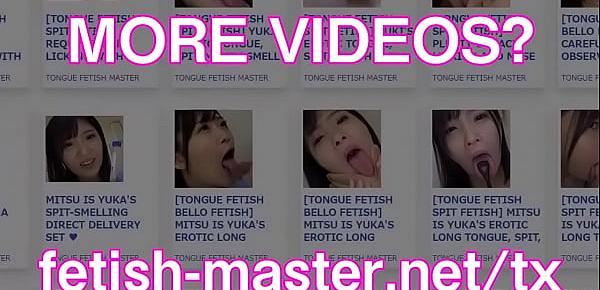  Japanese Asian Tongue Spit Face Nose Licking Sucking Kissing Handjob Fetish - More at fetish-master.net